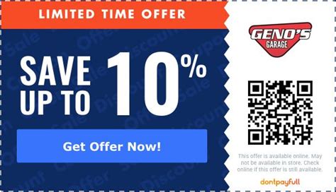Genos garage promo code  Give the Genos Garage Coupons list a try